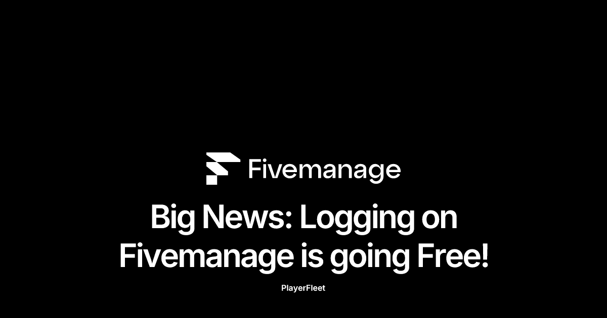 Big News: Logging on Fivemanage is going Free!