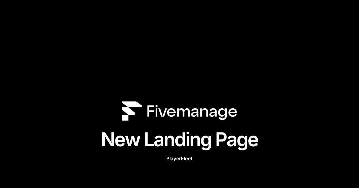 New Landing Page